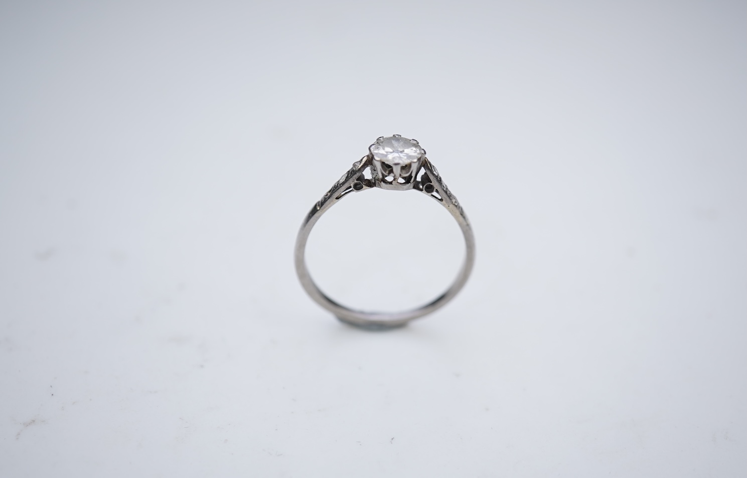 A diamond ring, early 20th century